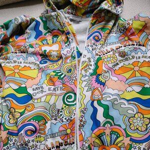 Colourful Graphic Stella Macartney Kids Girls Zip Up Hoodie